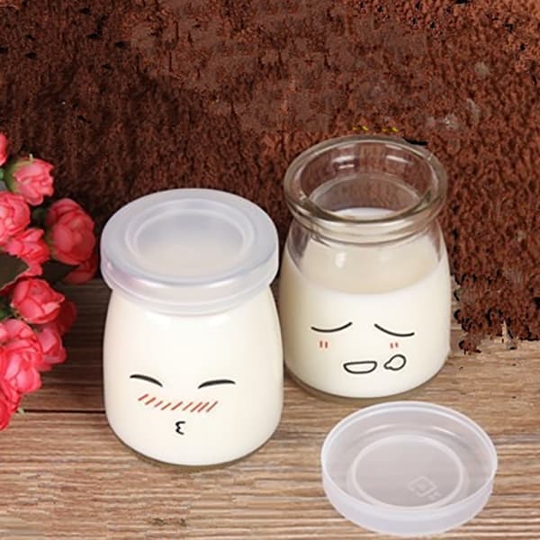 glass yogurt jars