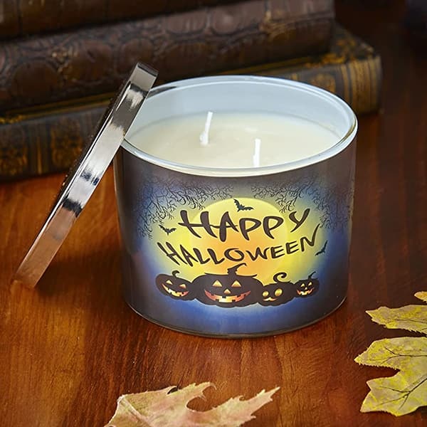 Halloween jar candles