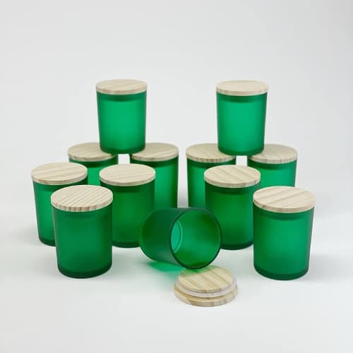 green-glass-candle-jars