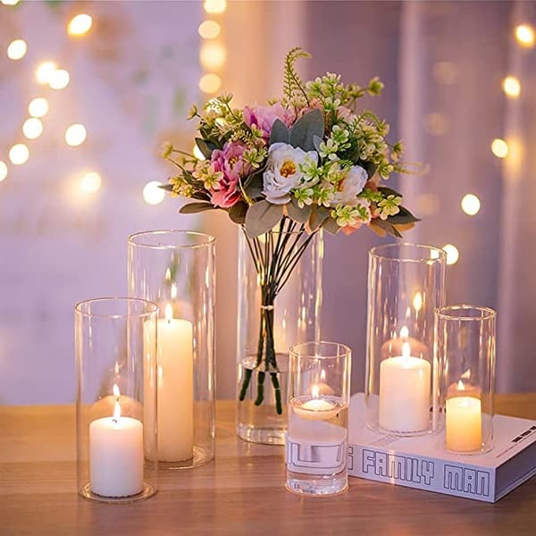 candle glass vases