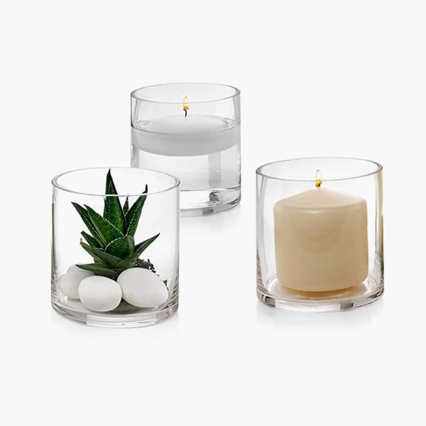 candle glass vases