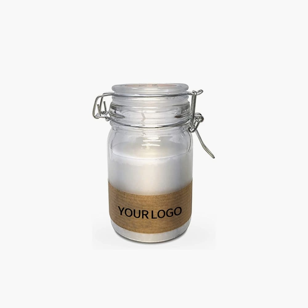 unscented candle jar with airtight sealing