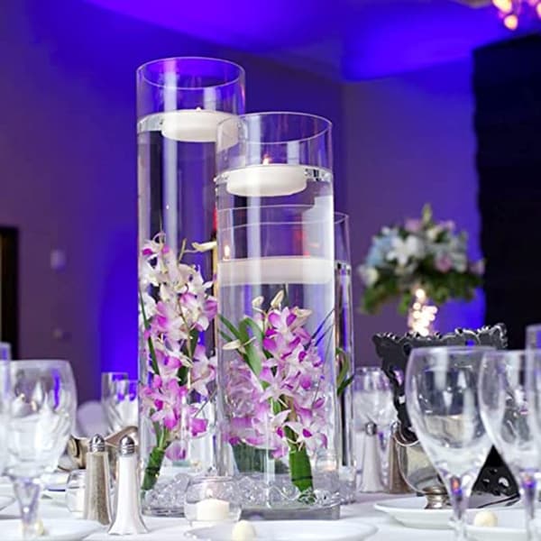 clear glass jars for floating candles