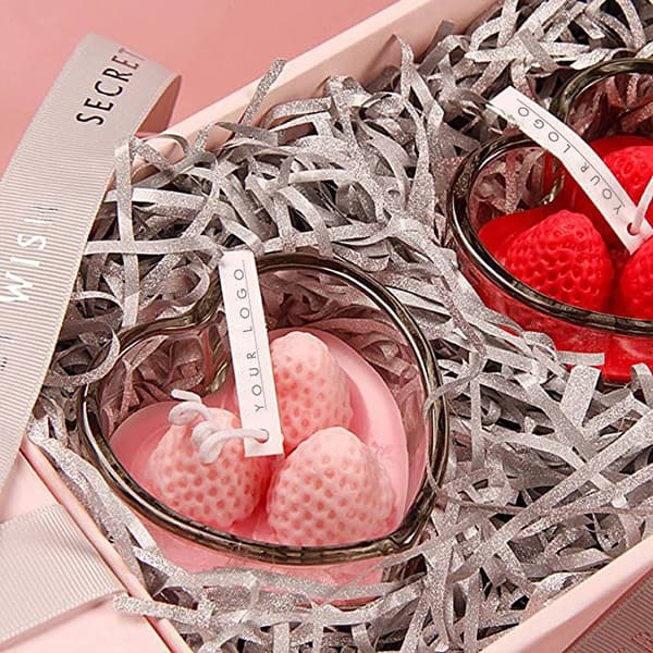 heart shaped candle jar for valentine