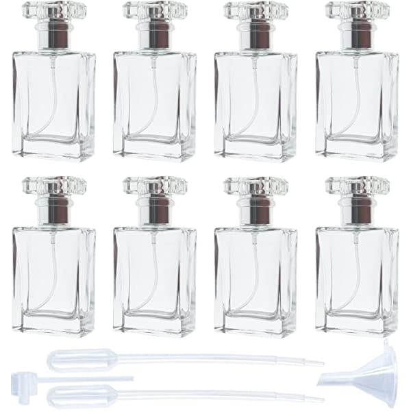 clear empty perfume bottles