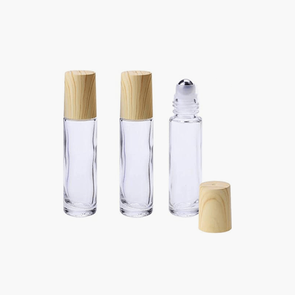 attar bottles with bamboo caps