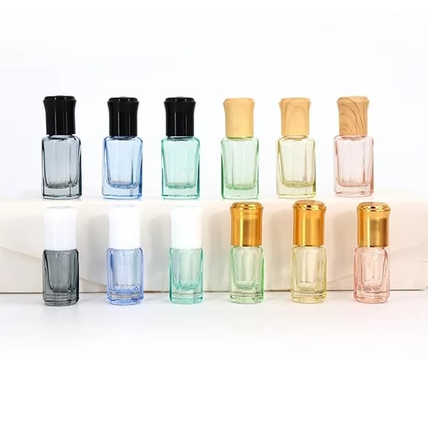 attar bottles of different colors