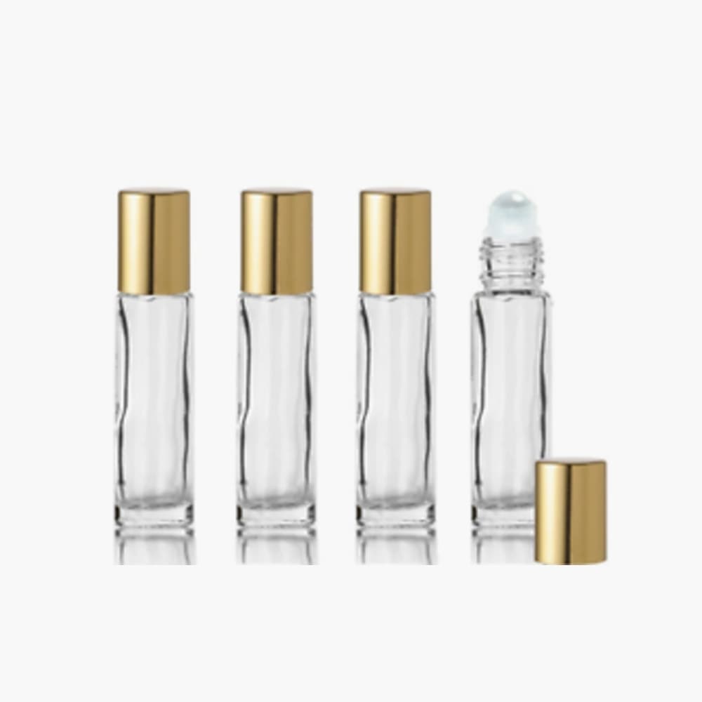clear perfume oil bottles