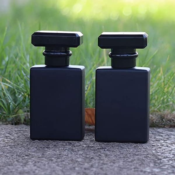 black perfume bottles outdoor