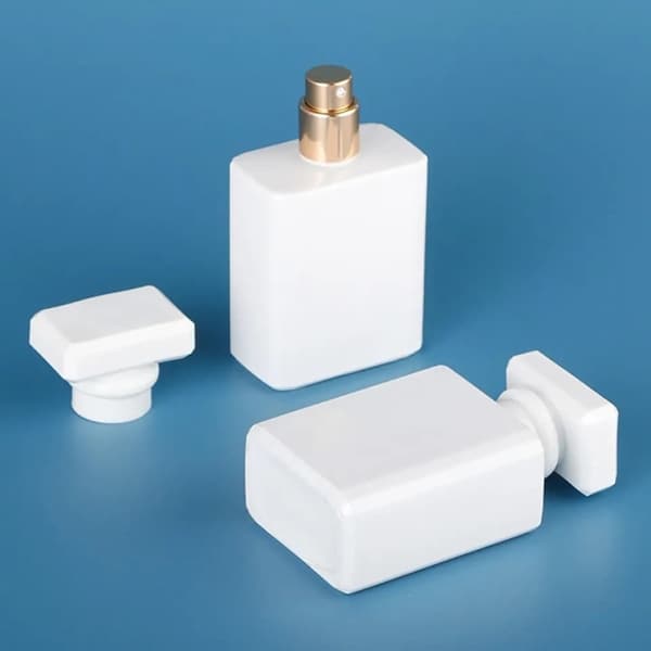 elegant white perfume bottles