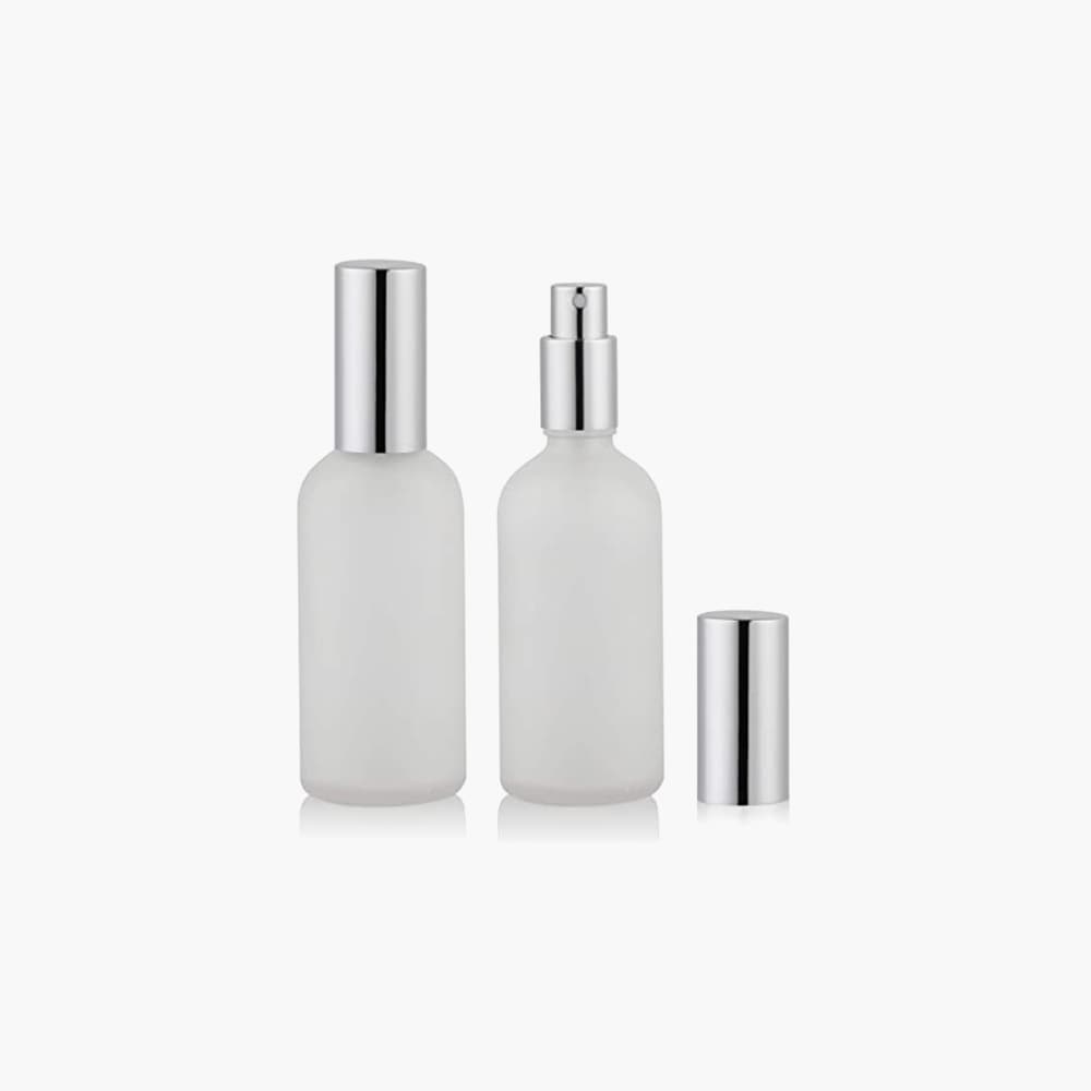 perfume atomizers with silver caps