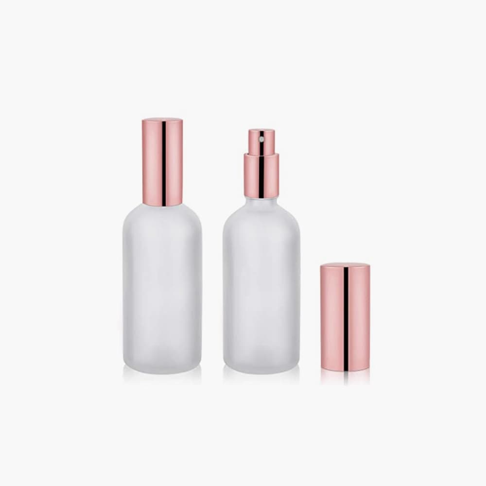 perfume atomizers with pink caps