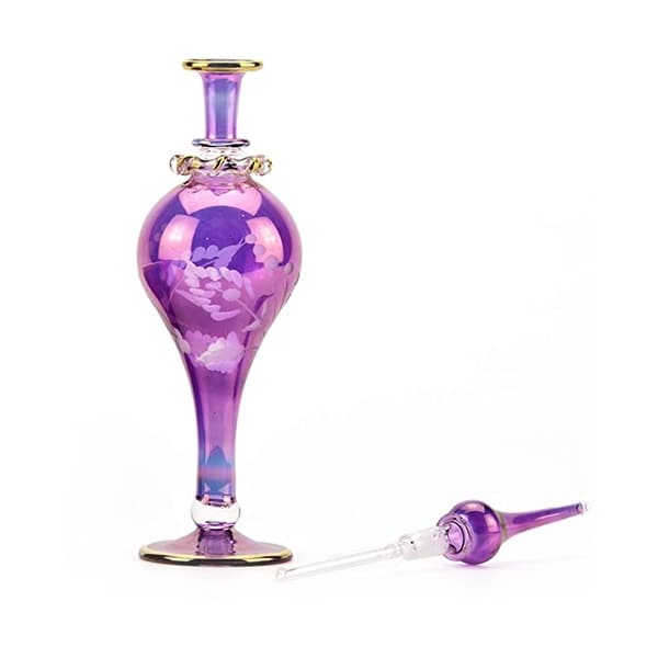 purple egyptian perfume bottle