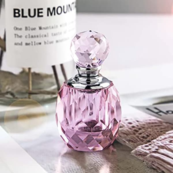 pinky crystal perfume bottle