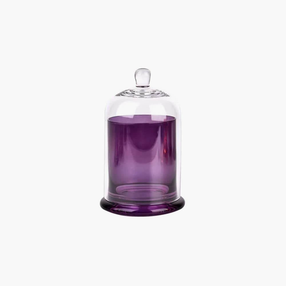 purple bell jar candle