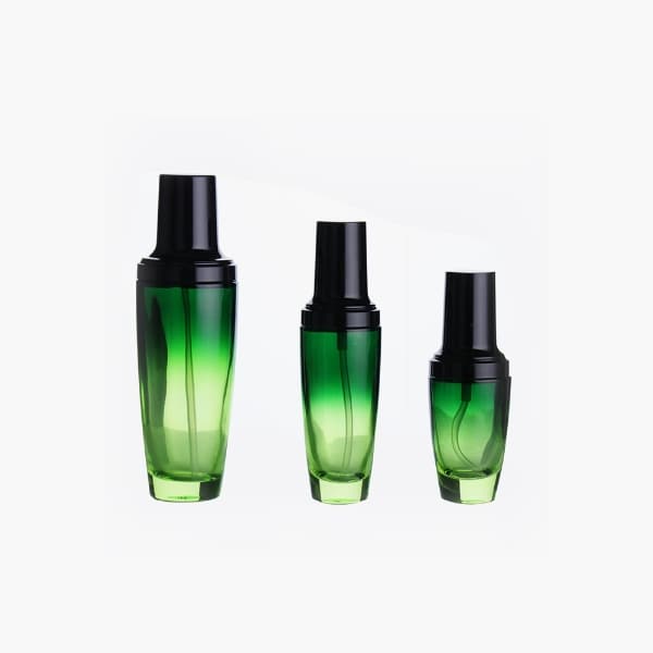gradient green lotion bottle