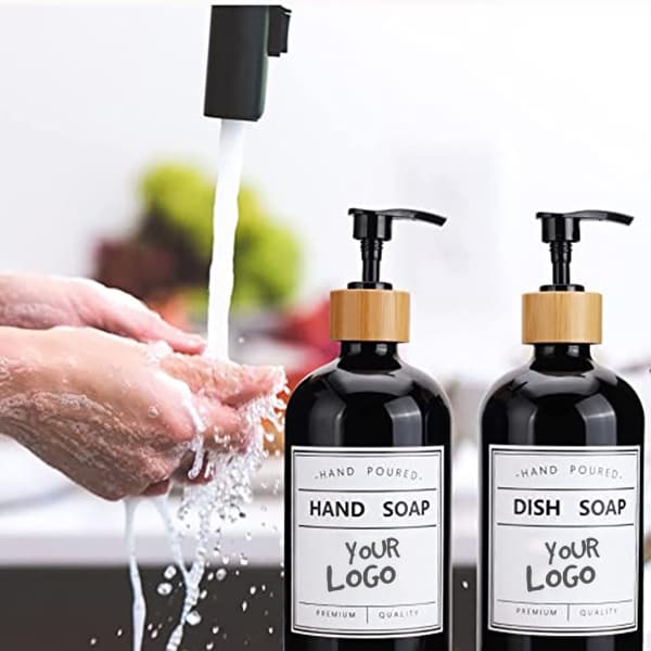 black lotion bottles for sanitizer