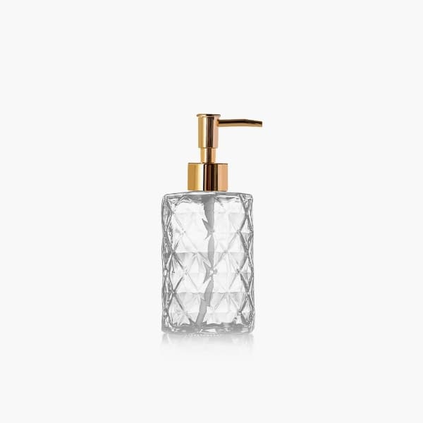clear square lotion bottle