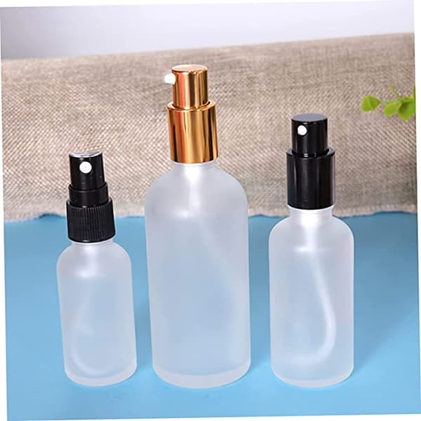 frosted lotion spray bottles