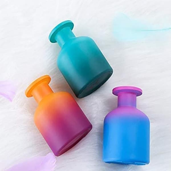 colorful diffuser bottles