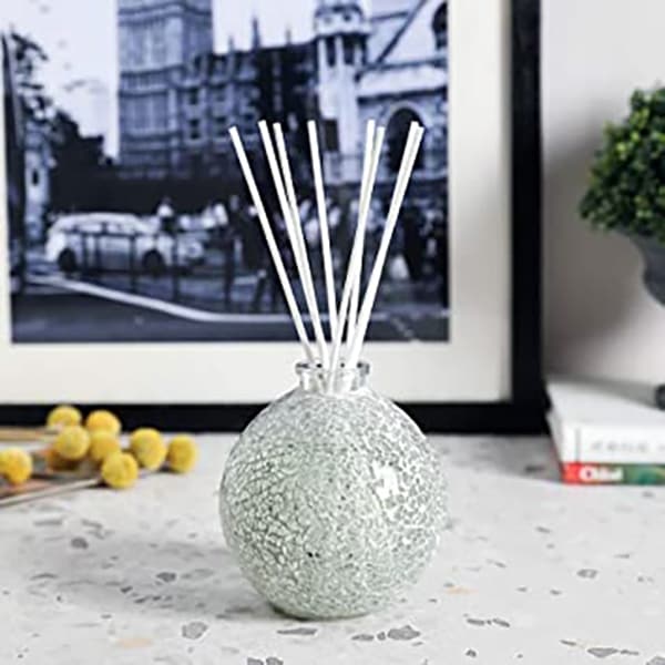 round mosaic empty reed diffuser bottle