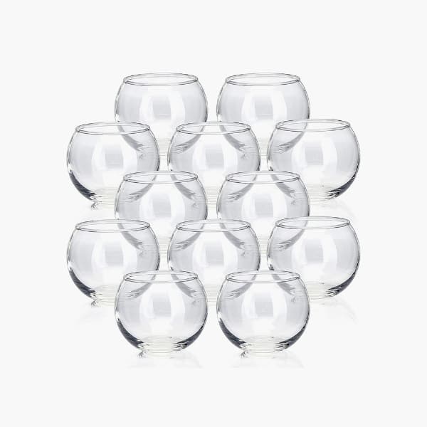 clear candle bowls