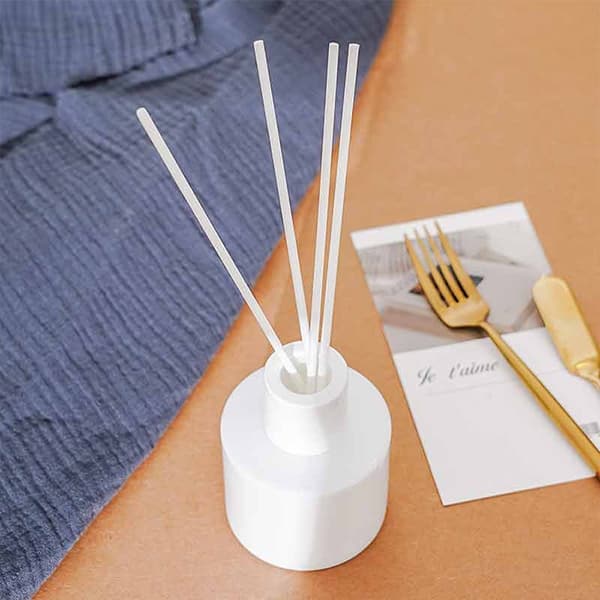 white diffuser bottle on table