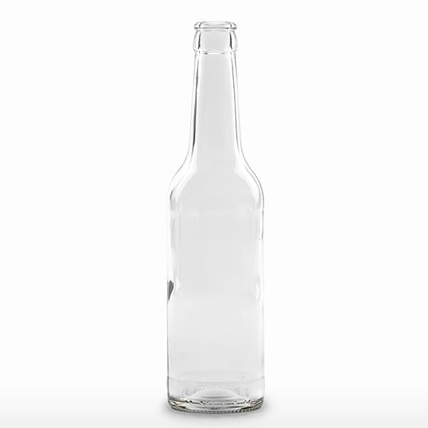 clear longneck bottle