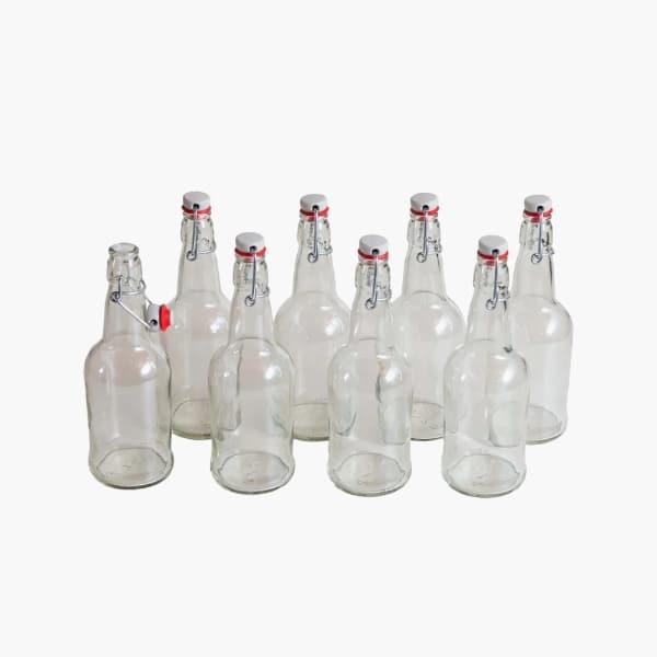 clear flip top beer bottles bulk