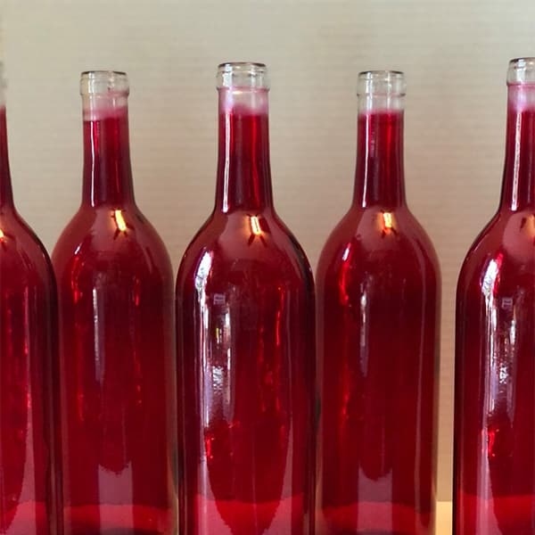 red beer bottles