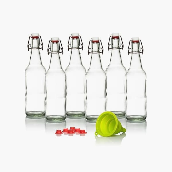 clear custom glass beer bottles