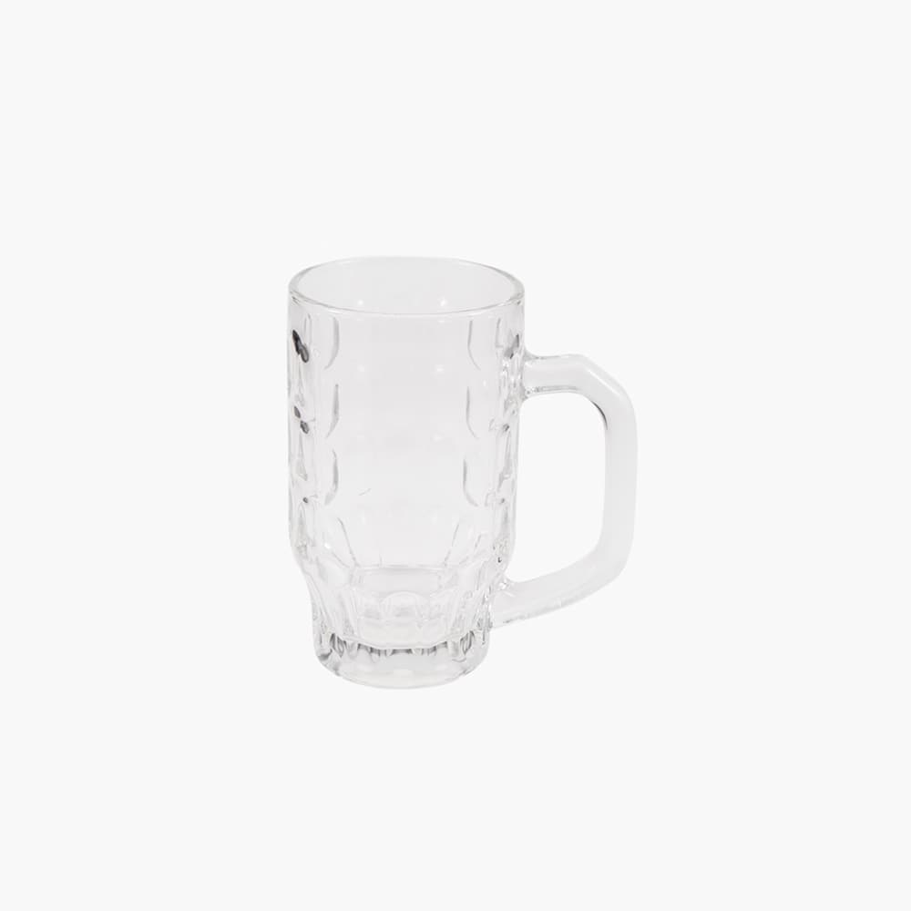 large glass beer mug