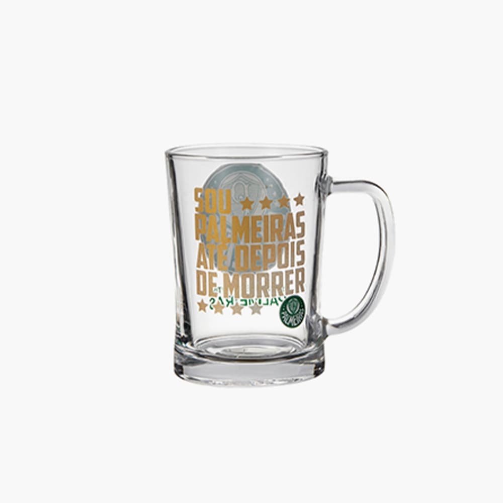 custom logo glass beer mug