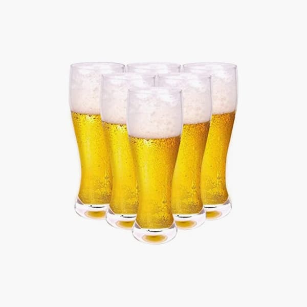 weizen nucleated beer glasses