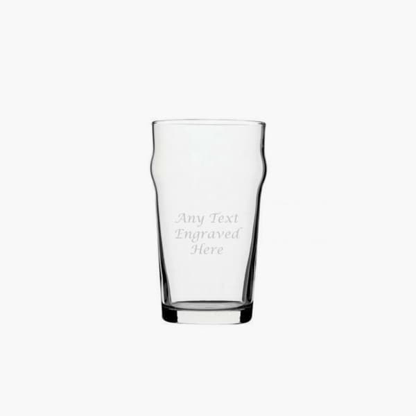 engraved IPA beer glass