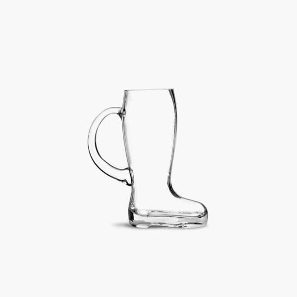 boot shaped giant beer glass with handle