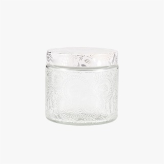 embossed candle containers