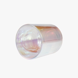 iridescent candle container