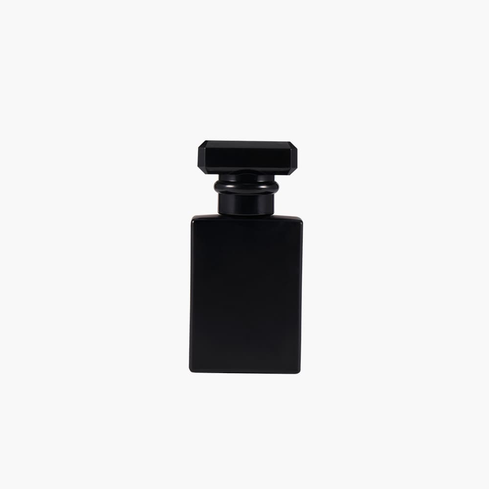 black perfume bottle