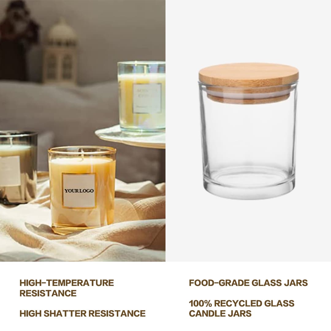 Customized transparent Candle Vessels