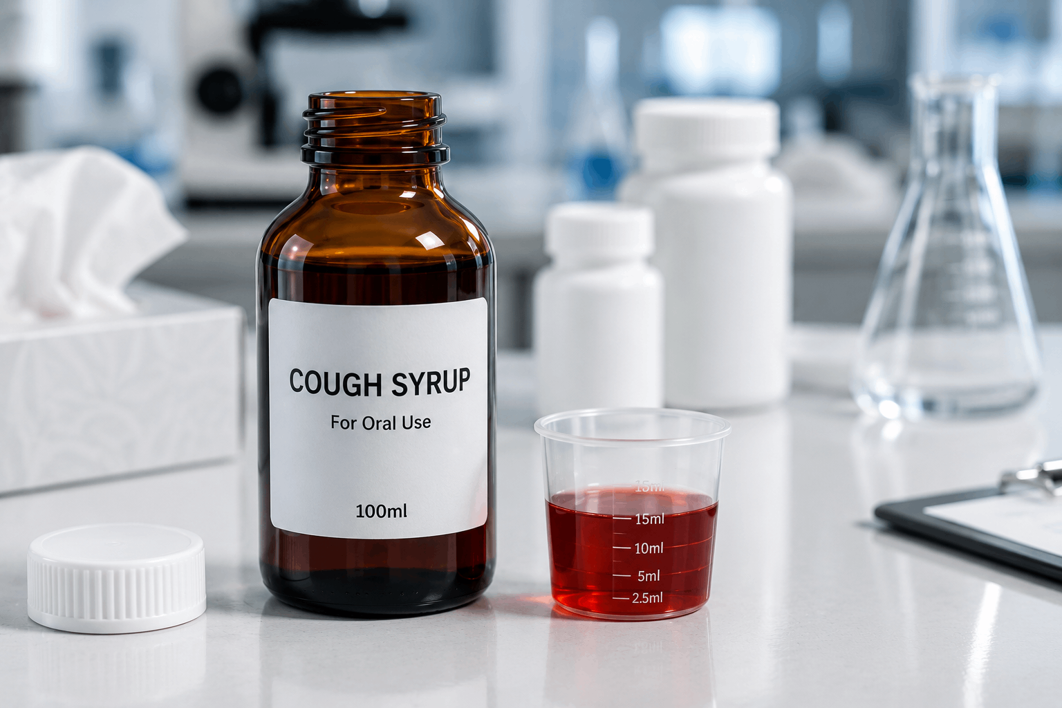 Cough Syrup Bottle