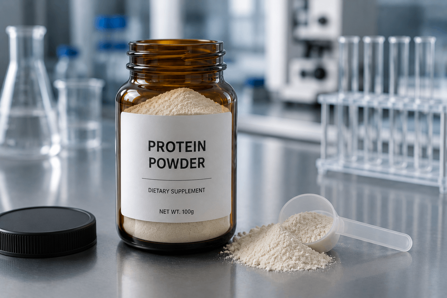 Powder Supplement Bottle