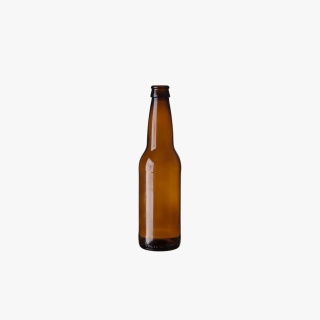 12 oz. (355 ml) Clear Glass Long Neck Beer Bottle, Twist-Off Crown