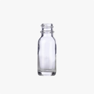 0.5oz Clear Glass Boston Round Bottle