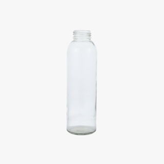 Classic Clear Glass Water Bottle Customizable