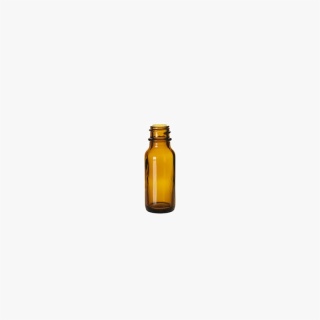 1/2 Ounce Amber Boston Round Bottle
