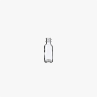 1/2 Ounce Clear Boston Round Bottle