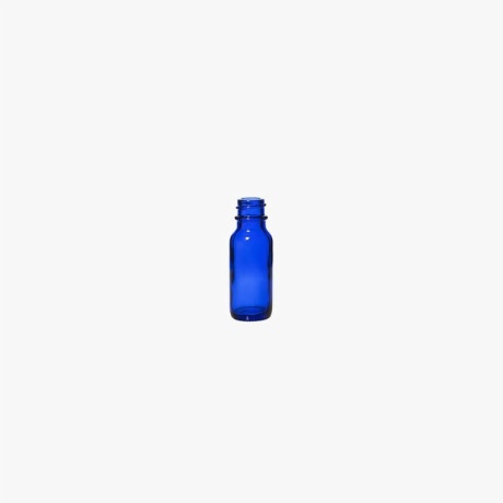 1/2 Ounce Cobalt Blue Boston Round Bottle