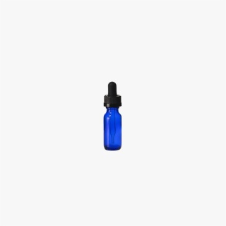 1/2 Ounce Cobalt Blue Boston Round Bottle 