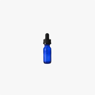 1/2 Ounce Cobalt Blue Boston Round Bottle 